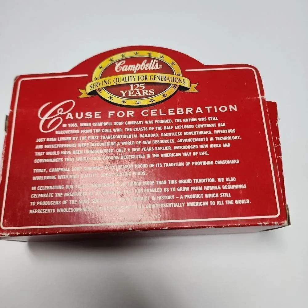 Vintage 1995 125th Anniversary Campbells Soup Company Diecast Delivery Truck